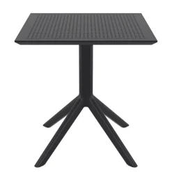Sky Petite table de jardin carrée en résine