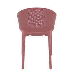 Sky Pro Fauteuil de jardin moderne empilable coque microperforée en polypropylène