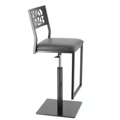Slide Carrier® Tabouret pivotant et réglable en hauteur style industriel
