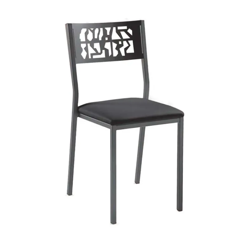Slide Industrie Carrier® Chaise de cuisine moderne en métal style industriel