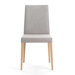 Slim Mobitec® Chaise de salle à manger en tissu et pieds en bois