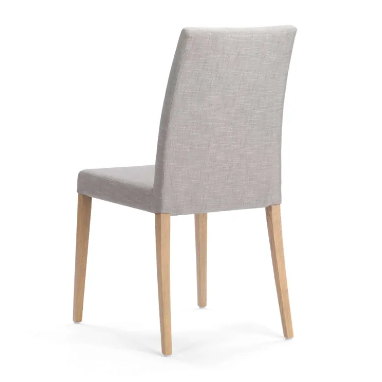 Slim Mobitec® Chaise de salle à manger en tissu et pieds en bois