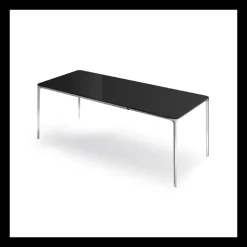 Slim Sovet® Table en verre design extensible