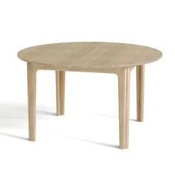 SM112 Table ronde extensible en bois massif conçue au Danemark