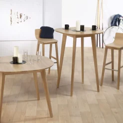 Snack Table de bar style scandinave en bois massif