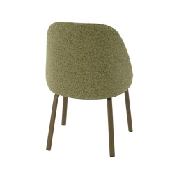Sofia Chaise basse cosy en tissu et métal