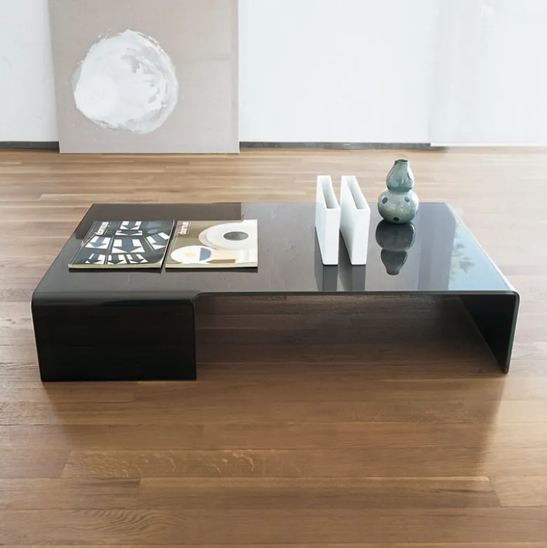 Spider Sovet® Table basse design rectangulaire en verre