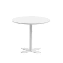 Spinner Table ronde pour cuisine en stratifié avec pied central