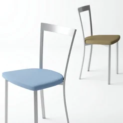 Spirit Chaise de cuisine moderne en synthétique et métal