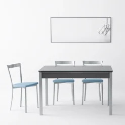 Spirit Chaise de cuisine moderne en synthétique et métal
