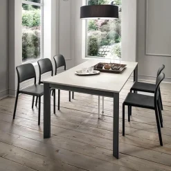 Steave Console extensible rectangulaire en stratifié