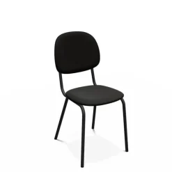 STR5 Chaise contemporaine en métal et en tissu fabriquée en Belgique