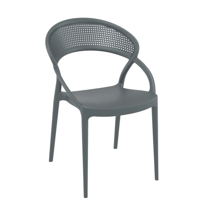 Sunset Chaise design de jardin empilable en polypropylène