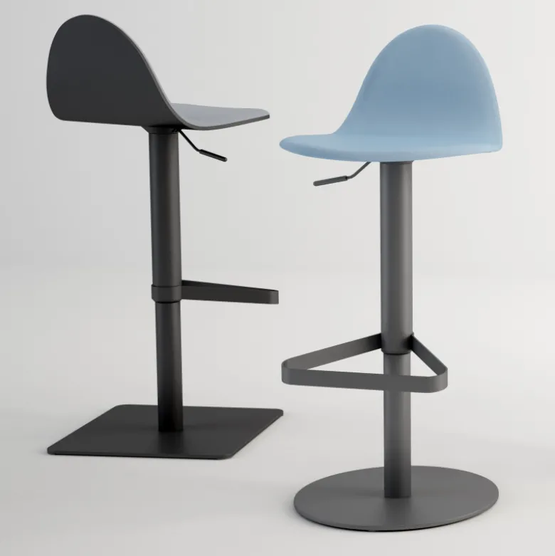 Tabu Tabouret réglable design en synthétique et métal