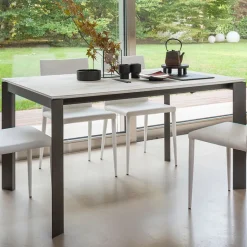 Teorema Table de salle à manger extensible en céramique