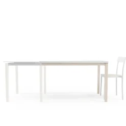 Toy bois Table de cuisine en verre avec rallonge