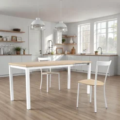 Toy métal Table de cuisine avec rallonge hauteur 75 cm