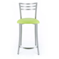 Urane Carrier® Tabouret de bar en métal assise synthétique fabrication française