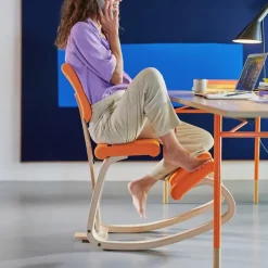 Variable plus Chaise de bureau ergonomique à bascule en tissu