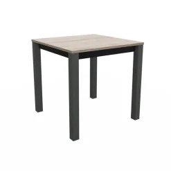 Verona Table snack carrée belge en stratifié pieds en métal