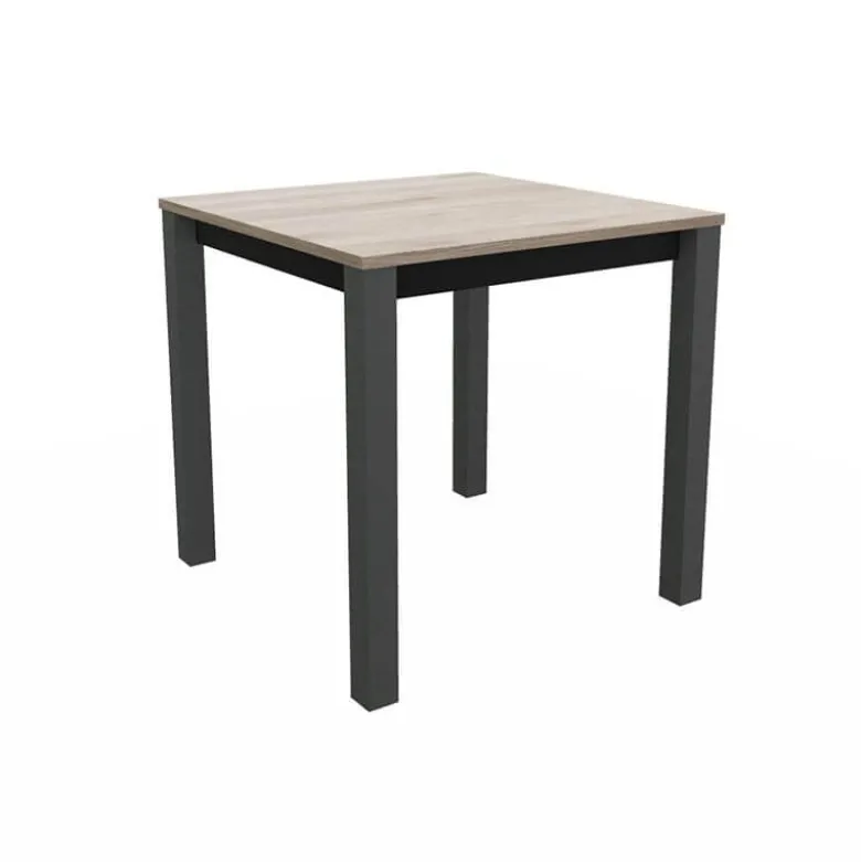 Verona Table snack carrée belge en stratifié pieds en métal