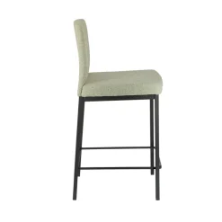 Villa Tabouret snack tissu avec pieds en métal