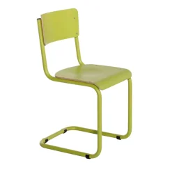 Vintage Chaise rétro style écolier avec pieds en luge
