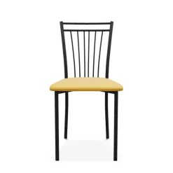 Viva Chaise contemporaine en métal et en tissu fabriquée en Belgique