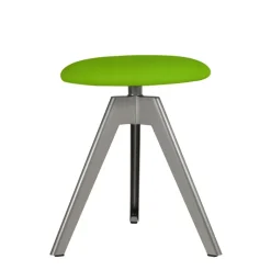 Vérone Carrier® Tabouret bas pivotant en métal et synthétique
