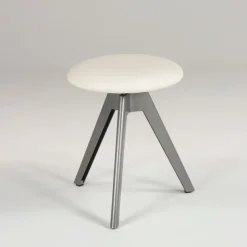 Vérone Carrier® Tabouret bas pivotant en métal et synthétique