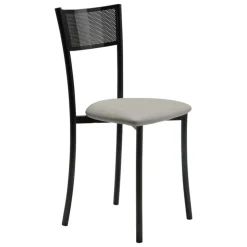 Wasabi Carrier® Chaise moderne en synthétique et métal dossier ajouré