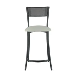 Wasabi Carrier® Tabouret haut assise en tissu et structure en métal fabrication française