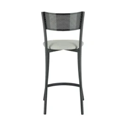 Wasabi Carrier® Tabouret haut assise en tissu et structure en métal fabrication française
