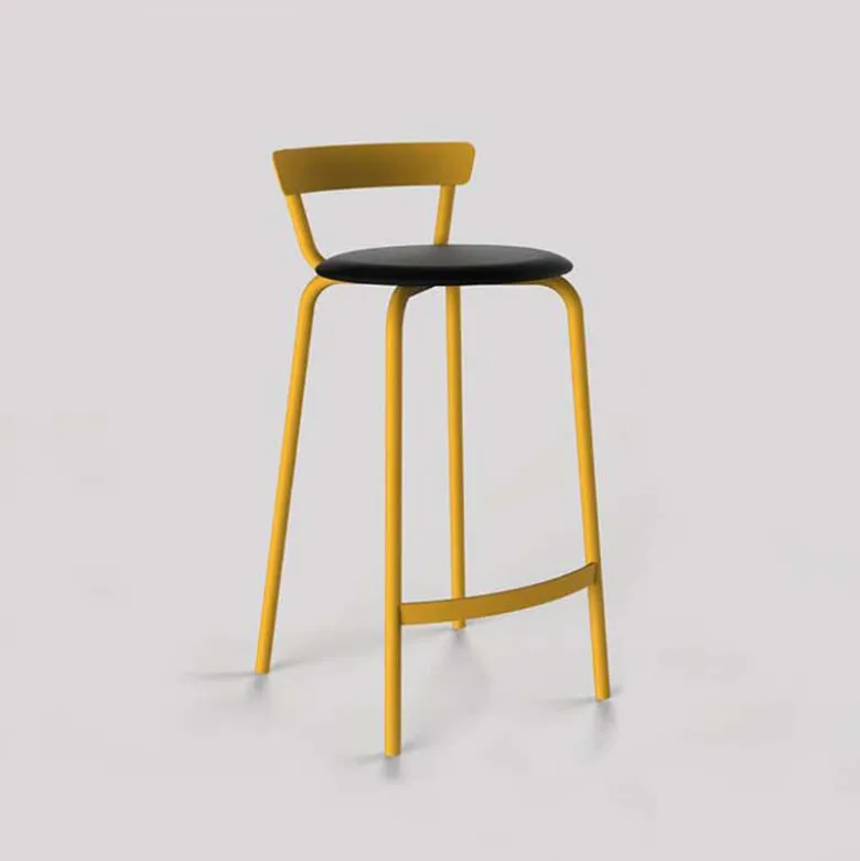 Xoxo Carrier® Tabouret snack fabriqué en France structure en métal et assise rembourrée