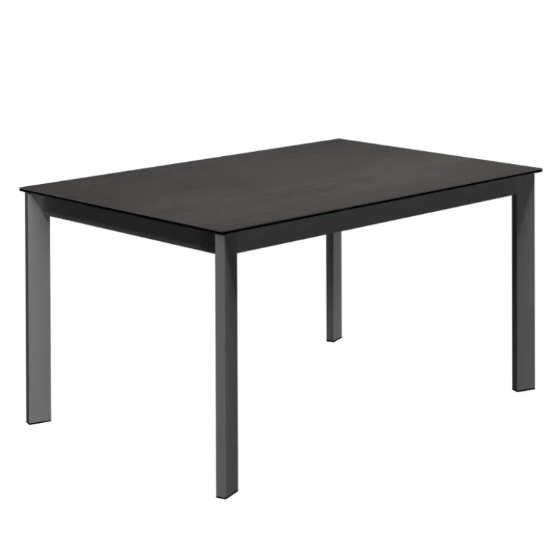 Zenit Table rectangulaire céramique avec pieds métal